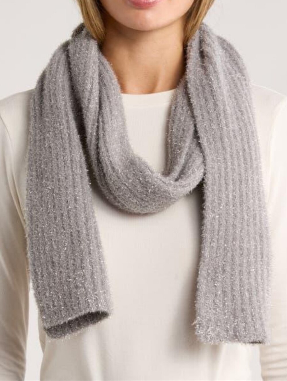 Kate Spade New York tinsel knit scarf